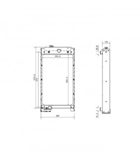 RADIATOR FOR GENERATOR PERKINS MN4221350990 CR422135-0990