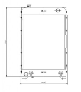 RADIATORI PER  Caterpillar D3B D3C D5C-III 3046 8N-4127 8N4127 1782490
