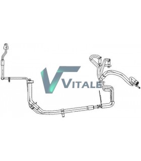 CONDUITE A HAUTE/BASSE PRESSION CLIMATISATION POUR FORD 1589121 8C11-19D850-DC 10-170-01321 351338361