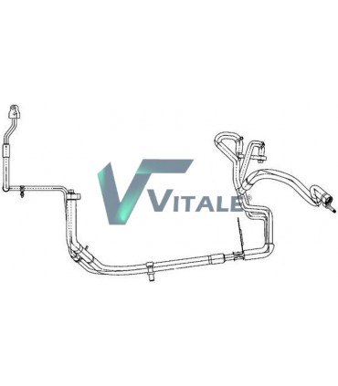 CONDUITE A HAUTE/BASSE PRESSION CLIMATISATION POUR FORD 1589121 8C11-19D850-DC 10-170-01321 351338361