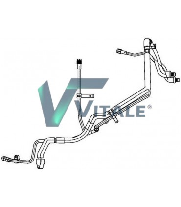 CONDUITE A HAUTE/BASSE PRESSION CLIMATISATION POUR FORD  1371581 1380895 1385939 6C1119A834EA 6C1119A834EB 6C1119A834EC