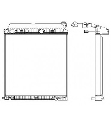  Radiateur  eau pour MERCEDES Atego