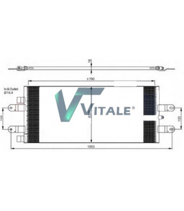 CONDENSEUR CLIMATISATION POUR SCANIA SERIE G-SERIE R 1854555 1921284 350043