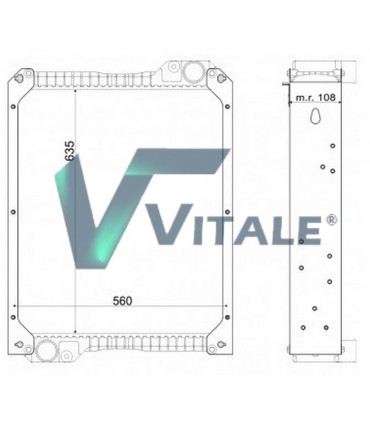 RADIATEUR EAU POUR CASE CVX 120 130 150 170 162000530101 47107872 47107890