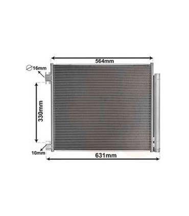 CONDENSEUR DE CLIMATISATION POUR RENAULT KADJAR 921006951R