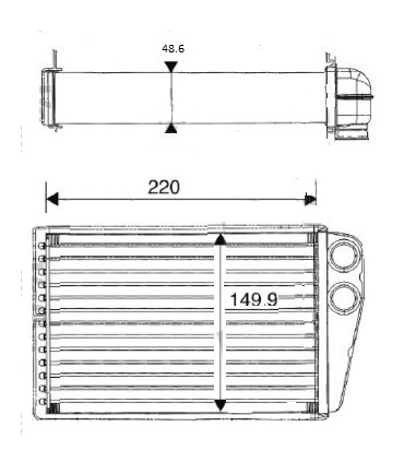 CONDENSER FOR RENAULT MEGANE II 7701208323 321442