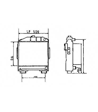 RADIATORE ACQUA PER CASE IH 3141154R91