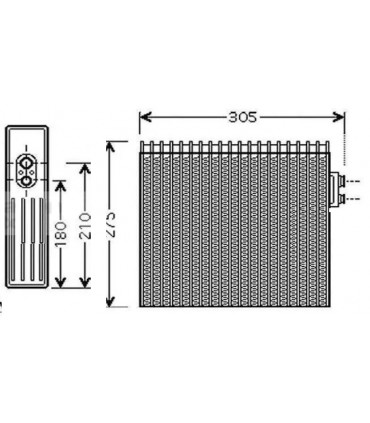 AUTO AIR CONDITIONING EVAPORATOR FOR TOYOTA LANDCRUISER 88501-60170 8850160170