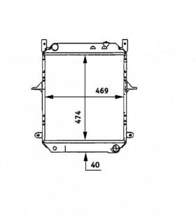 RADIATORI PER NISSAN CABSTAR ATLEON 214009X100 214009X100 21400-9X100 214009X401  214009X401 21400-9X401 21400D6200 21400-D6200