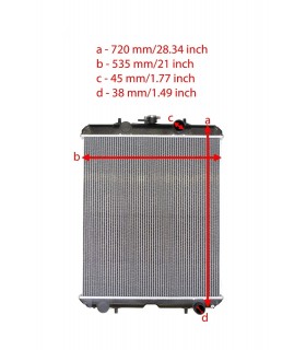 RADIATOR FOR  KUBOTA KX185-3 KX185 KX185-3 KX080-3