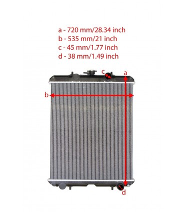 RADIATORI PER  KUBOTA KX185-3 KX185 KX185-3 KX080-3