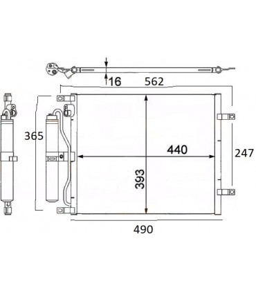 KONDENSATOR FÜR NISSAN MICRO 1L5 92100AY600 92100-AY600