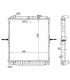 ENGINE RADIATOR FOR ISUZU NRR 2.8 D 8982057100