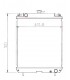 RADIATOR FOR  TAKEUCHI TB128 FR