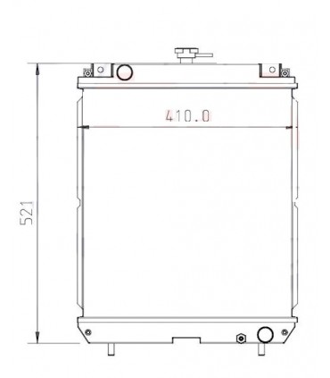 RADIATOR FOR  TAKEUCHI TB128 FR