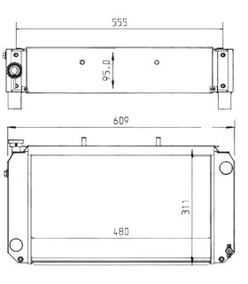 RADIADOR DE MOTOR PARA YALE GLP25VX