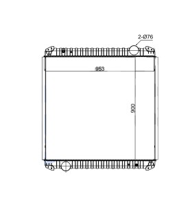 RADIATEUR POUR TEMSA 1310LJG04Y 1310-LJG-04Y