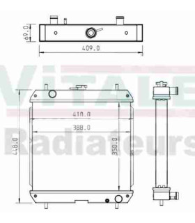  Radiateur eau pour SCANIA Série P 95-04 