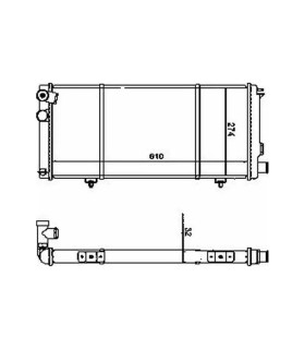 RADIATOR FOR PEUGEOT 205 1300K5 130938 1300H7