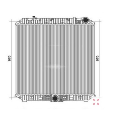RADIADORES PARA  MERCEDES TRUCK  9615001000  9615000200 A9615001000