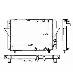RADIATEUR EAU RENAULT MASTER MASTER 80-97