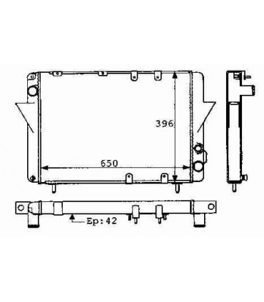  Radiateur eau pour RENAULT R10